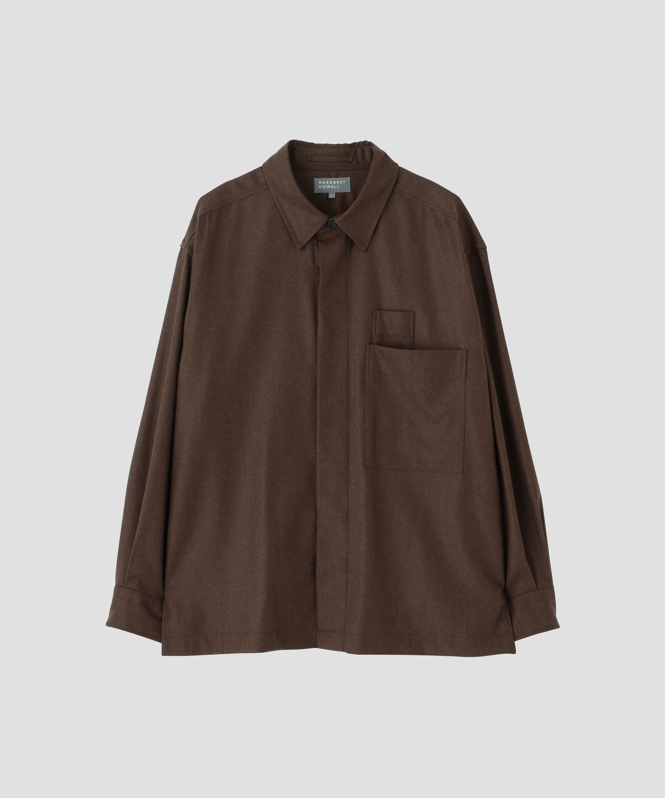 MARGARET HOWELL「MILLED WORSTED SERGE SHIRT」|シャツ・ブラウス|