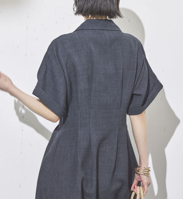 Doux archives「タックフレアシャツワンピース」|ワンピース|