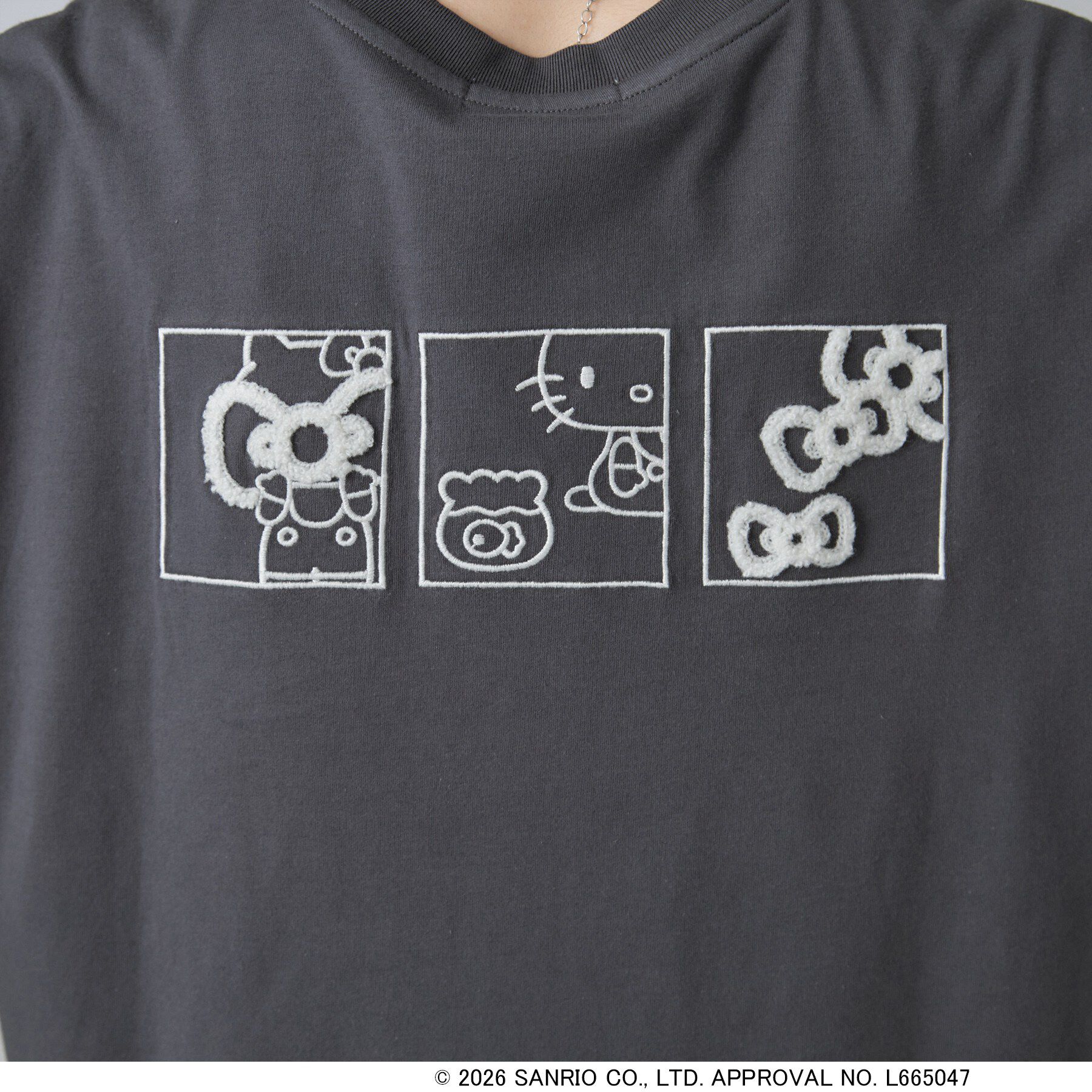 SHOO･LA･RUE「【HELLO KITTYコラボ】刺繍ロンT」|Tシャツ・カットソー|