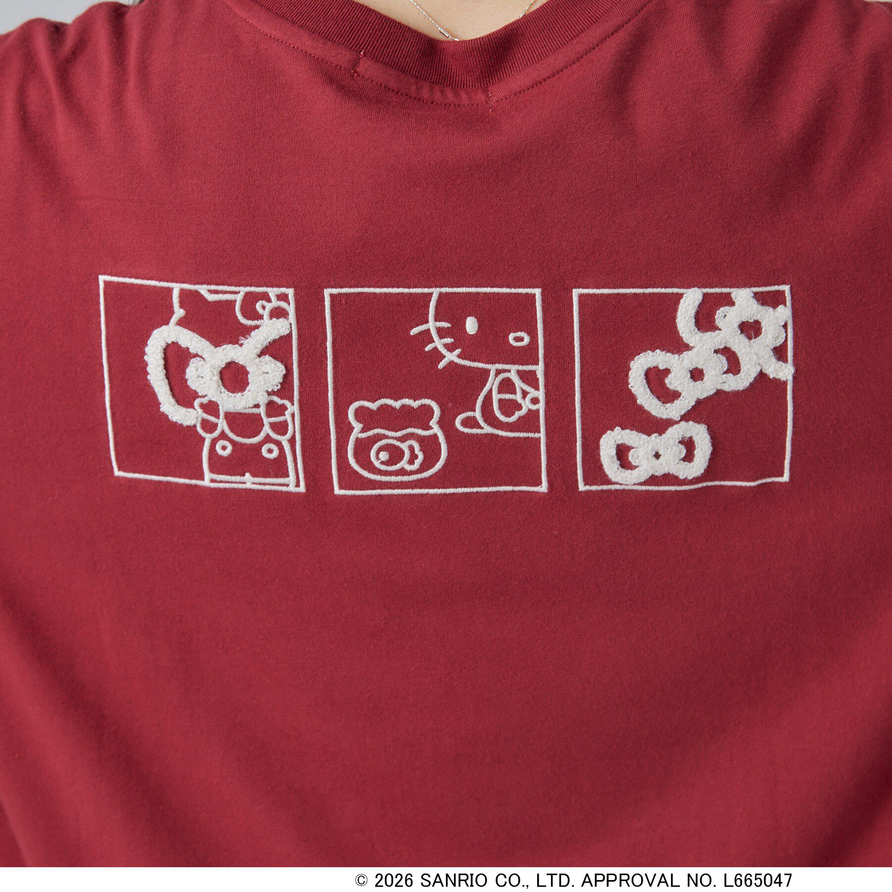 SHOO･LA･RUE「【HELLO KITTYコラボ】刺繍ロンT」|Tシャツ・カットソー|