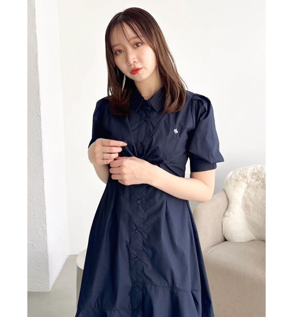 dazzlin「【POLO BCSコラボ】レイヤードリボンティアードシャツワンピース」|ワンピース|
