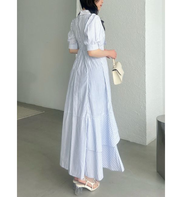 dazzlin「【POLO BCSコラボ】レイヤードリボンティアードシャツワンピース」|ワンピース|