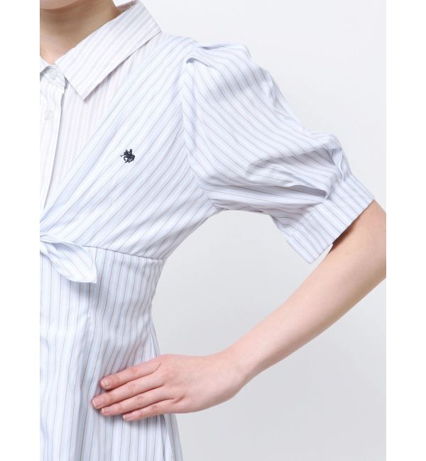 dazzlin「【POLO BCSコラボ】レイヤードリボンティアードシャツワンピース」|ワンピース|