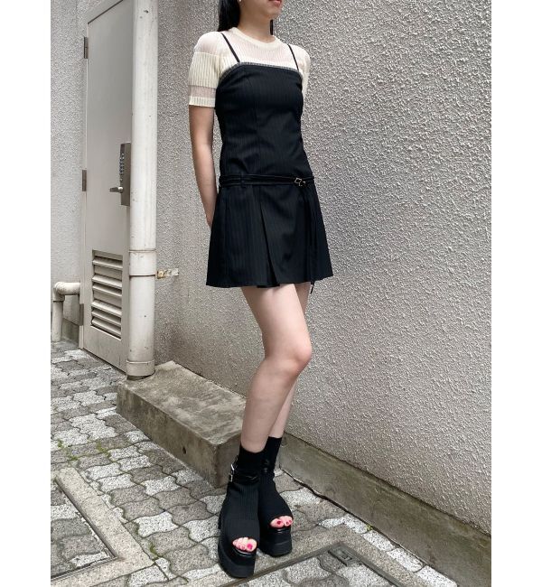 MURUA「ボックスプリーツキャミワンピース」|ワンピース|