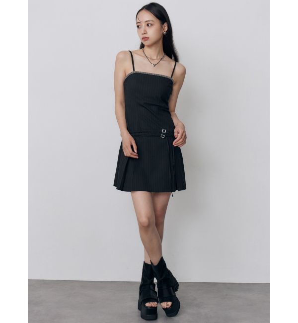 MURUA「ボックスプリーツキャミワンピース」|ワンピース|