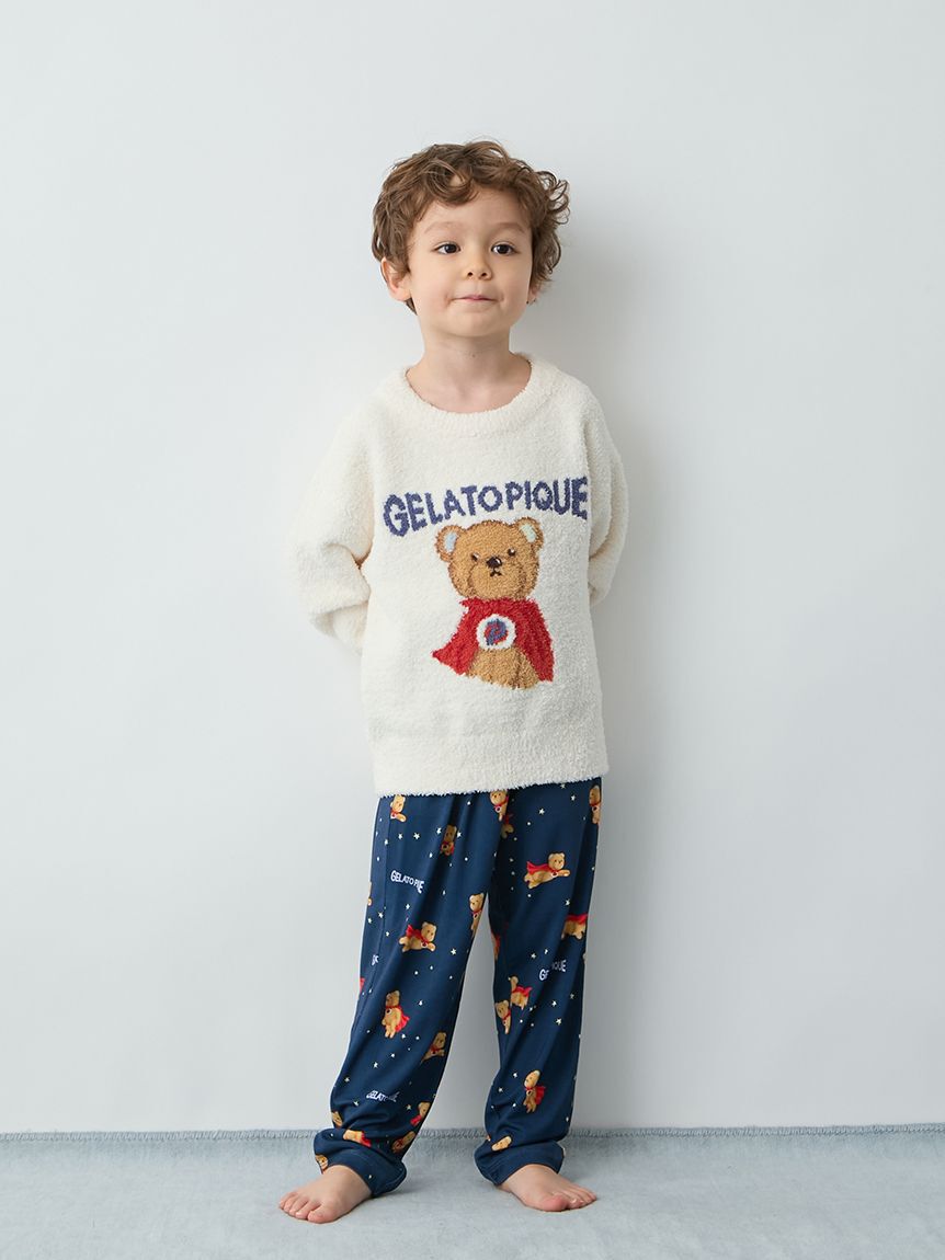 GELATO PIQUE KIDS & BABY「【KIDS】【抗菌防臭】ヒーローベア柄ロングパンツ」|ルームウェア|