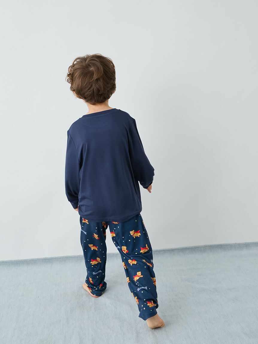 GELATO PIQUE KIDS & BABY「【KIDS】【抗菌防臭】ヒーローベアワンポイントロンT」|ルームウェア|
