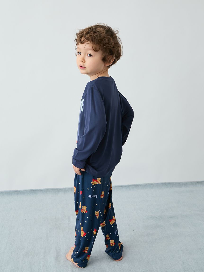 GELATO PIQUE KIDS & BABY「【KIDS】【抗菌防臭】ヒーローベアワンポイントロンT」|ルームウェア|