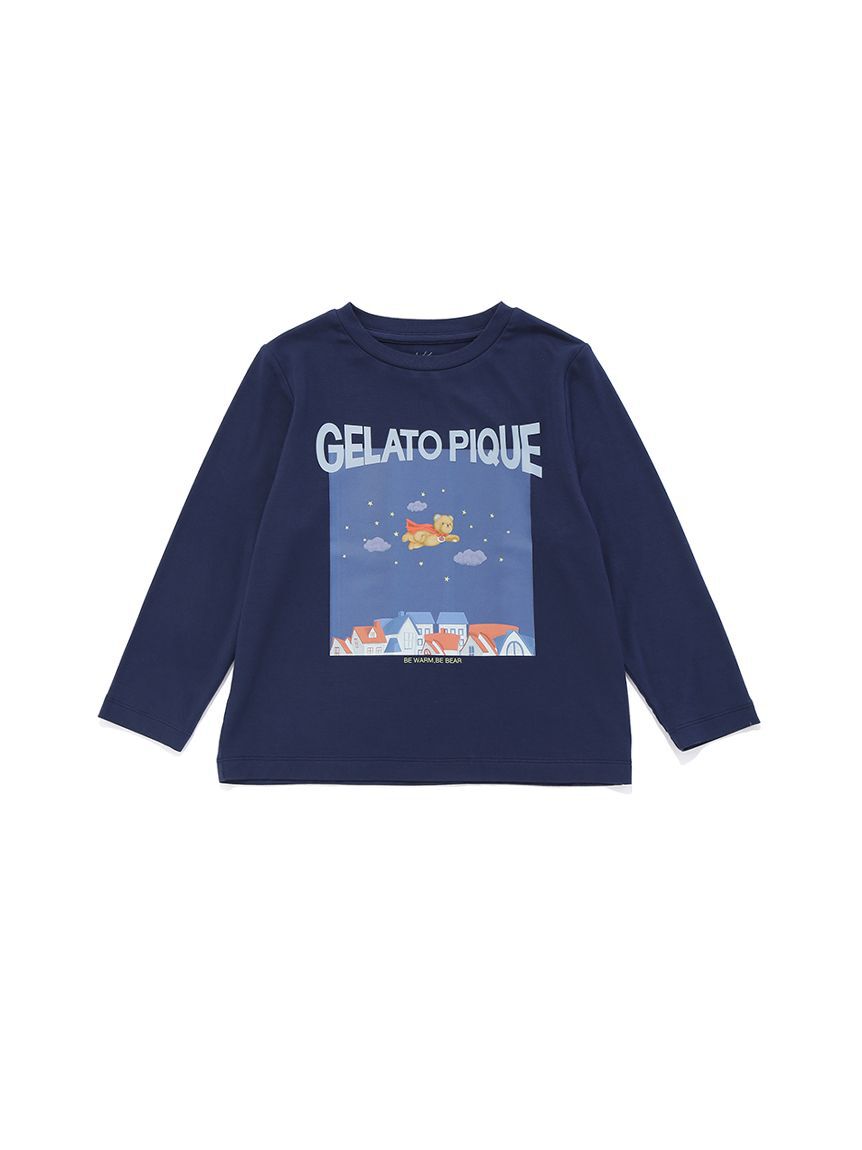 GELATO PIQUE KIDS & BABY「【KIDS】【抗菌防臭】ヒーローベアワンポイントロンT」|ルームウェア|