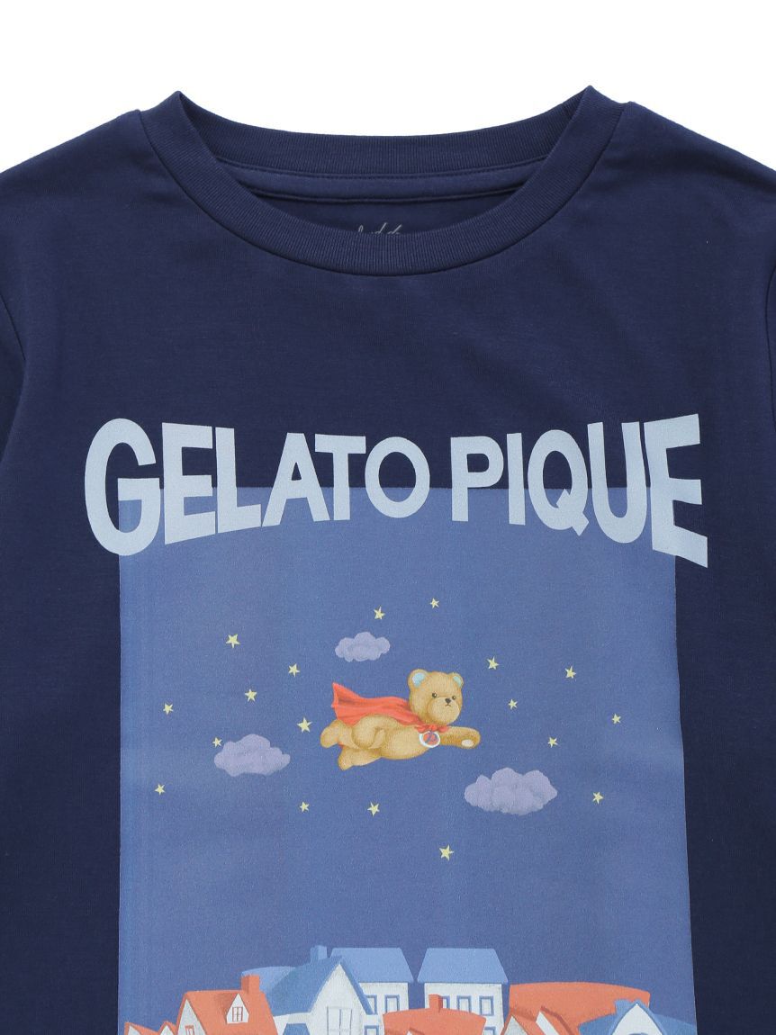 GELATO PIQUE KIDS & BABY「【KIDS】【抗菌防臭】ヒーローベアワンポイントロンT」|ルームウェア|