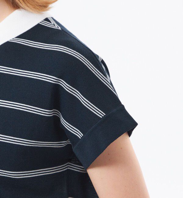 MACKINTOSH PHILOSOPHY「【Bicolor Knit Polo】ボーダー半袖」|ニット・セーター|