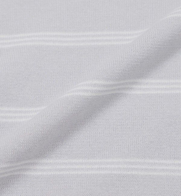 MACKINTOSH PHILOSOPHY「【Bicolor Knit Polo】ボーダー半袖」|ニット・セーター|
