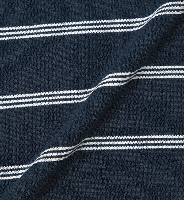 MACKINTOSH PHILOSOPHY「【Bicolor Knit Polo】ボーダー半袖」|ニット・セーター|