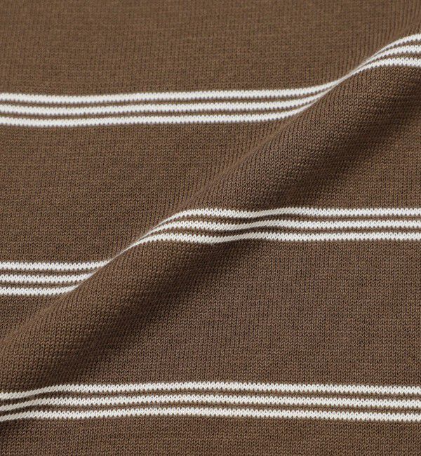 MACKINTOSH PHILOSOPHY「【Bicolor Knit Polo】ボーダー半袖」|ニット・セーター|