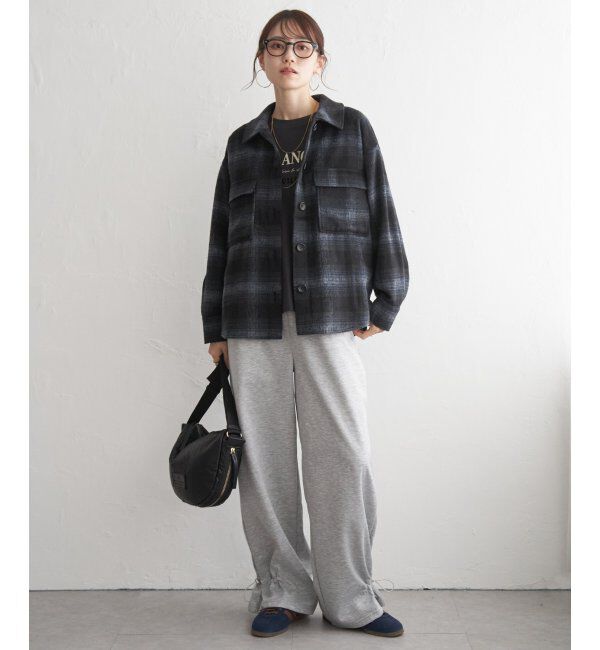 ikka「シャギーチェックCPOシャツ」|シャツ・ブラウス|