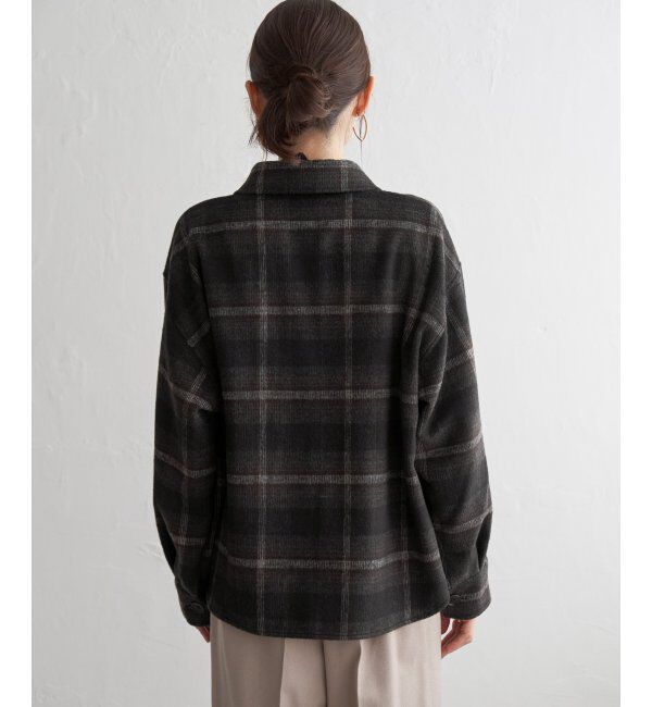 ikka「シャギーチェックCPOシャツ」|シャツ・ブラウス|