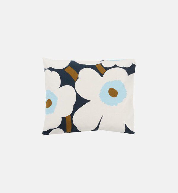 Marimekko「Unikko ピローケース 50&times;60cm」|その他|ﾌﾞﾙｰﾍﾞﾘｰ&times;ｵﾌﾎﾜｲﾄ