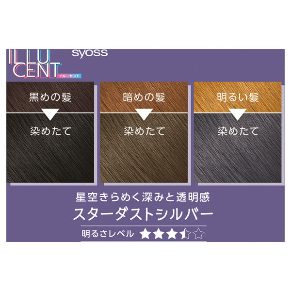 syoss「syoss(サイオス) イルーセント ミルキーヘアカラー SS02 スターダストシルバー (55g+110ml+15g)」|ヘアスタイリング|