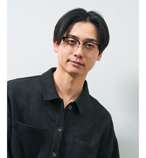  「ウエリントン型メガネ｜読書 レディース 女性用 大人可愛い 大理石｜Zoff｜CHIC レンズ交換券付」|メガネ|