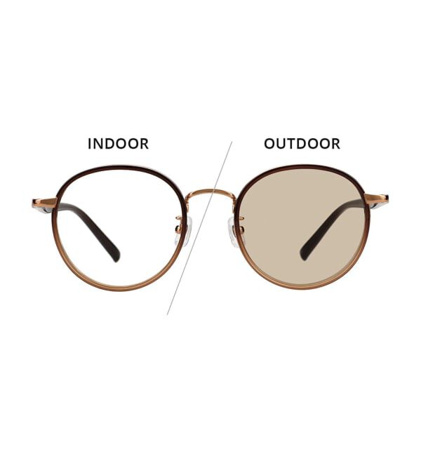  「ボストン型 調光サングラス｜UNITED ARROWS ﾚﾝｽﾞの色が変わる UVカット 紫外線対策 ユナイテッドアローズ」|サングラス|
