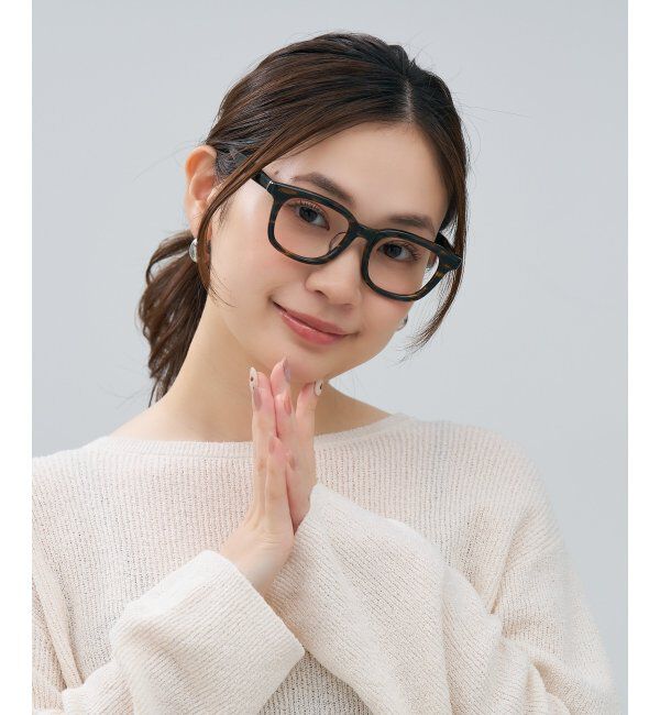  「ウェリントン型 メガネ | マツケリ MAZZUCCHELLI｜ 伊達・度付き眼鏡 ユニセックス  レンズ交換券付」|メガネ|茶系デミ1