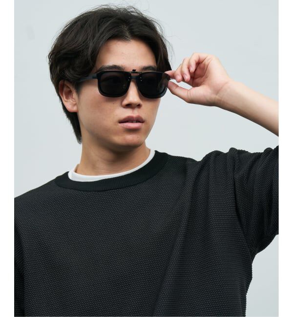  「SUNCUTGlasses/UV100％CUT STANDARD ウェリントン型 サングラス | 偏光機能搭載 クリップオン  STANDARD」|サングラス|