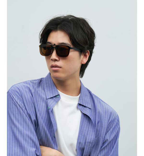  「SUNCUTGlasses/UV100％CUT STANDARD ウェリントン型 サングラス | 偏光機能搭載 クリップオン  STANDARD」|サングラス|