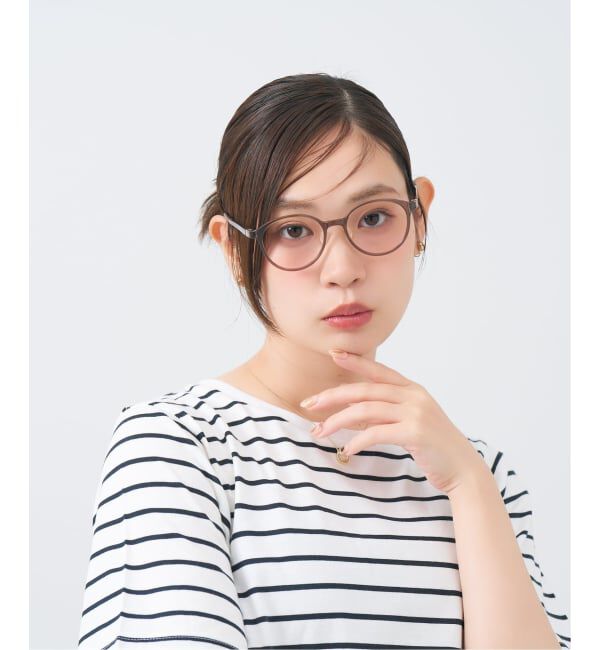  「Zoff｜UNITED ARROWS ユナイテッドアローズ  ボストン型 メガネ |  レンズ交換券付」|メガネ|