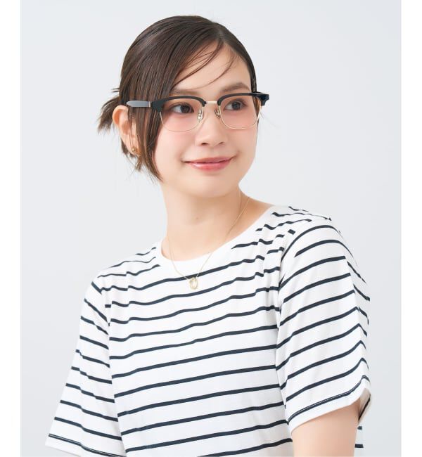  「Zoff｜UNITED ARROWS ユナイテッドアローズ  ウェリントン型 メガネ |  レンズ交換券付」|メガネ|黒3