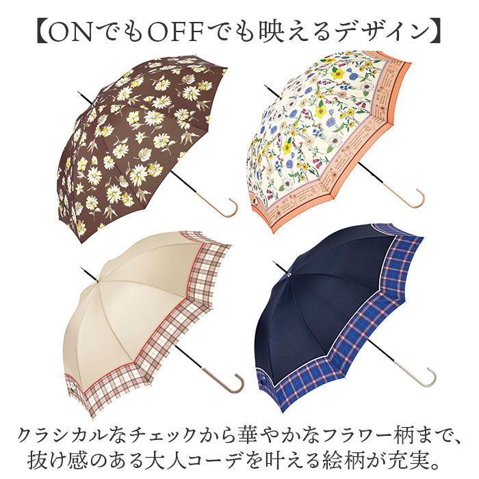 BACKYARD FAMILY「because 傘 ビコーズ 通販 晴雨兼用傘 長傘 カサ かさ レディース 晴雨兼用 雨傘 撥水」|傘|