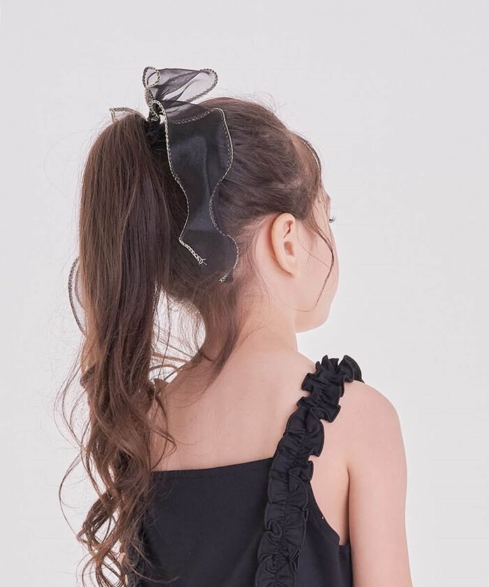 BACKYARD FAMILY「キッズ ヘアゴム リボン 通販 オーガンジー ゴールド 48172102」|ヘアゴム・シュシュ|