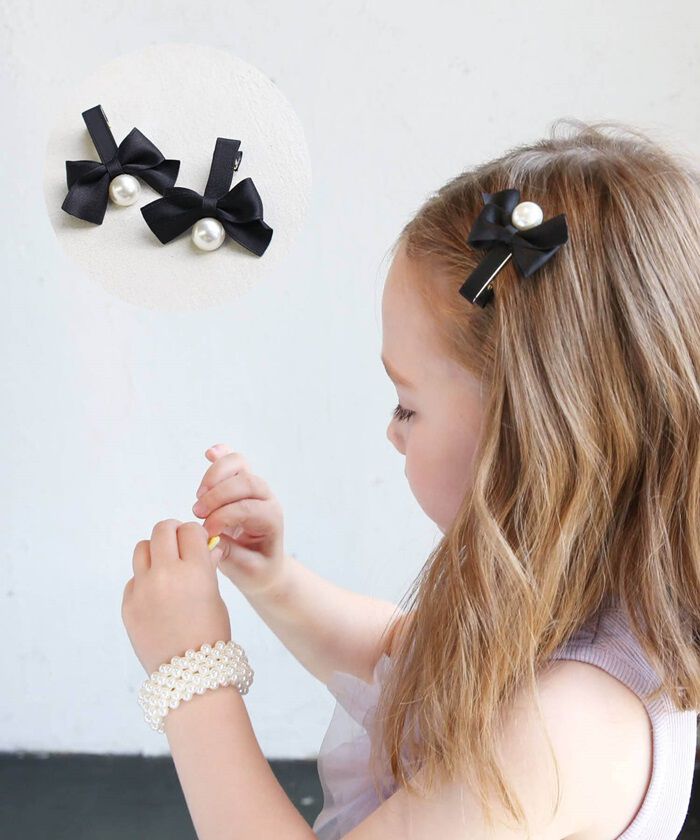 BACKYARD FAMILY「ヘアクリップ キッズ 2個セット 通販 ヘア クリップ 68522302 あいリボンヘアクリップ」|その他|