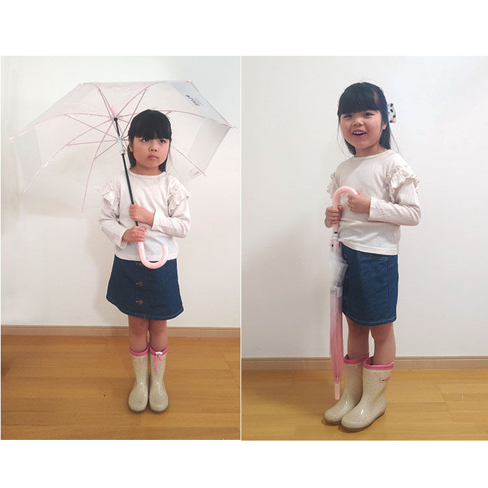 BACKYARD FAMILY「キッズ 女の子 傘 50cm 男の子 通販 長傘 手開き ビニール傘 かさ カサ 雨傘 子ども傘」|傘|