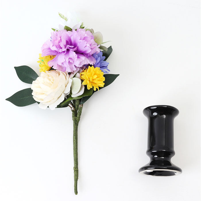 BACKYARD FAMILY「造花 お供え 花器付き 通販 アーティフィシャルフラワー 仏花 お供え花 仏壇 供花 水換え不要」|その他|