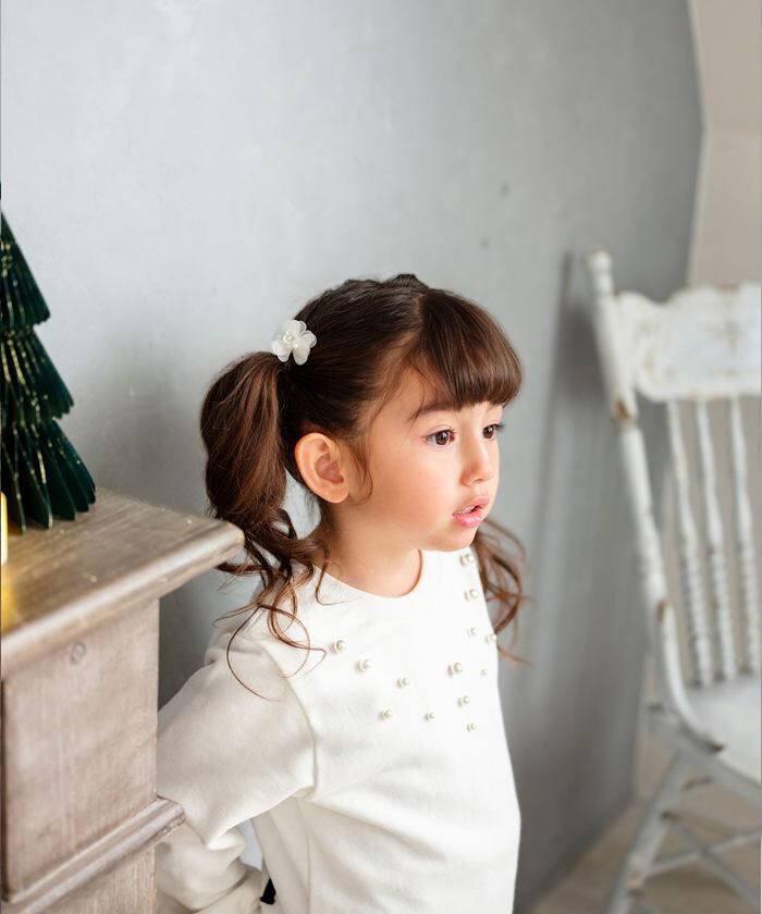 BACKYARD FAMILY「Rora ヘアクリップ キッズ 2個セット 通販 スノーフラワー お花 花びら ヘアークリップ」|その他|