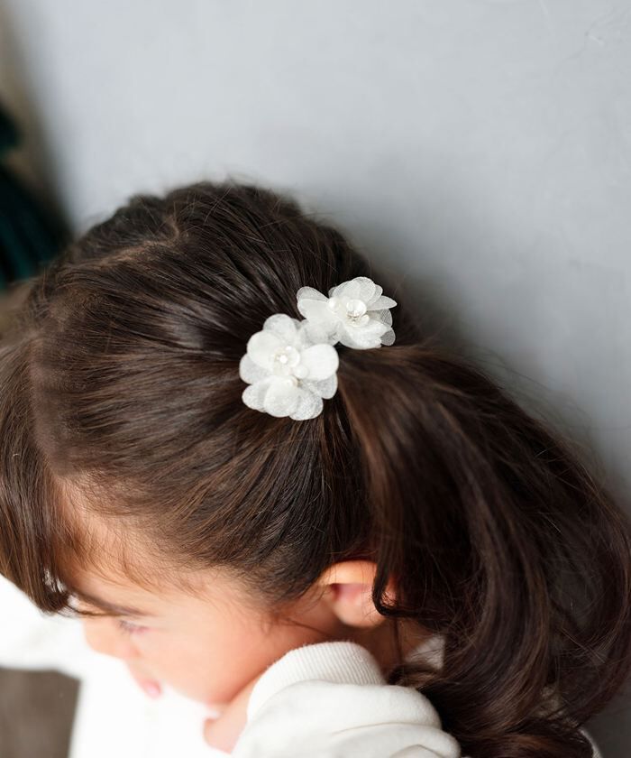 BACKYARD FAMILY「Rora ヘアクリップ キッズ 2個セット 通販 スノーフラワー お花 花びら ヘアークリップ」|その他|