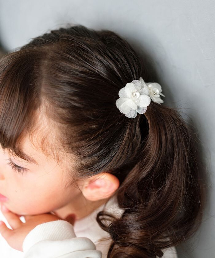 BACKYARD FAMILY「Rora ヘアクリップ キッズ 2個セット 通販 スノーフラワー お花 花びら ヘアークリップ」|その他|