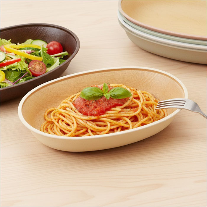 BACKYARD FAMILY「日本製 ボウル 抗菌 通販 小判型ボウル 食器 カレー皿 パスタ皿 食洗機対応 電子レンジ対応」|食器・キッチングッズ|