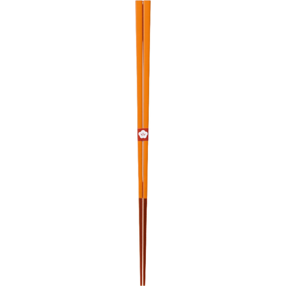 BACKYARD FAMILY「お箸 おしゃれ 通販 日本製 箸 竹 竹箸 23cm おはし 天然竹 細い 四角 にっぽん伝統色箸」|食器・キッチングッズ|オレンジ1