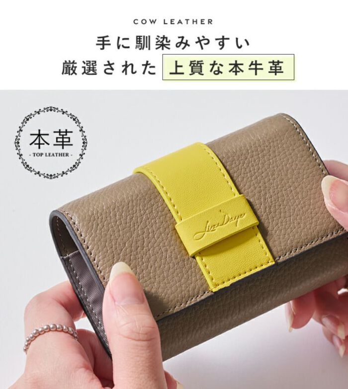 BACKYARD FAMILY「LIZDAYS 二つ折り財布 通販 リズデイズ ミニ財布 ウォレット お札 折れない 小銭入れ」|財布|