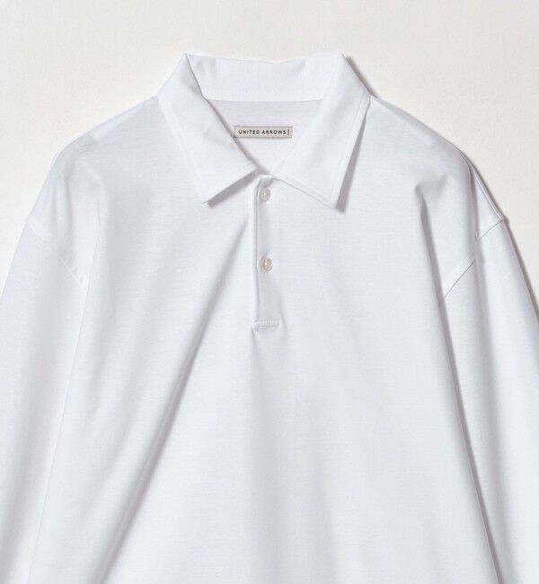UNITED ARROWS「ポンチ ロングスリーブ ポロシャツ UA COZY 抗菌防臭 接触冷感」|ポロシャツ|