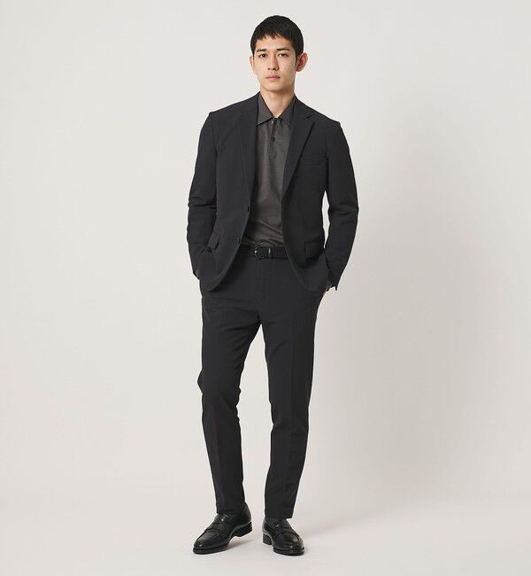 UNITED ARROWS「ポンチ ロングスリーブ ポロシャツ UA COZY 抗菌防臭 接触冷感」|ポロシャツ|