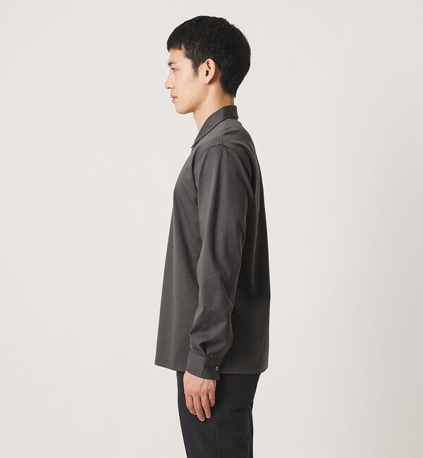 UNITED ARROWS「ポンチ ロングスリーブ ポロシャツ UA COZY 抗菌防臭 接触冷感」|ポロシャツ|