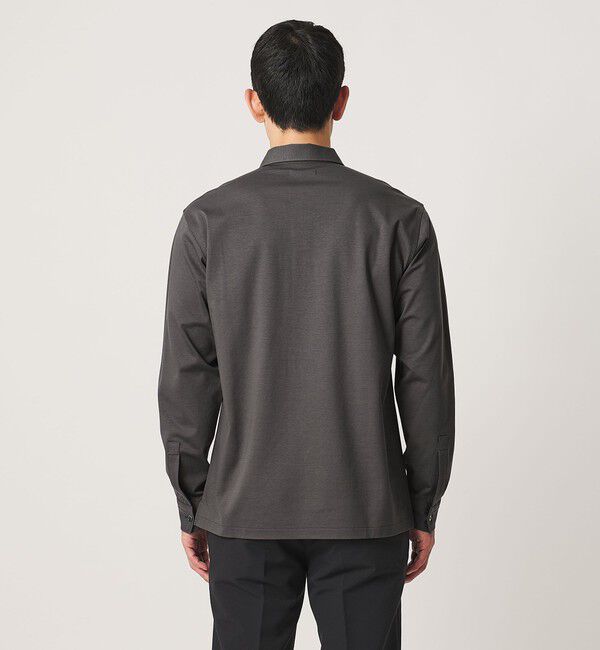 UNITED ARROWS「ポンチ ロングスリーブ ポロシャツ UA COZY 抗菌防臭 接触冷感」|ポロシャツ|