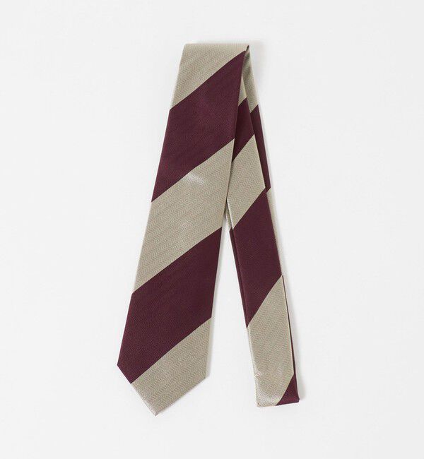 UNITED ARROWS green label relaxing「GLR シルク3 8.0cm ストライプ２ ネクタイ」|ネクタイ・蝶ネクタイ|WINE
