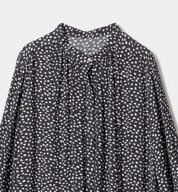 UNITED ARROWS green label relaxing「［size SHORTあり］サテン ギャザー ロングスリーブ ワンピース」|ワンピース|