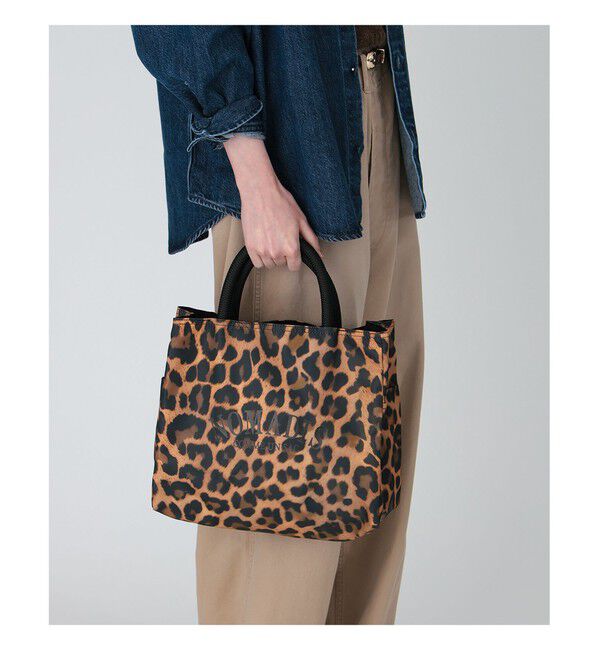 BEAMS SELECTION for WOMEN「【別注】NOMADIS / SAC2 WIDE レオパード ロゴ トートバッグ」|トートバッグ|別注LEOPARD