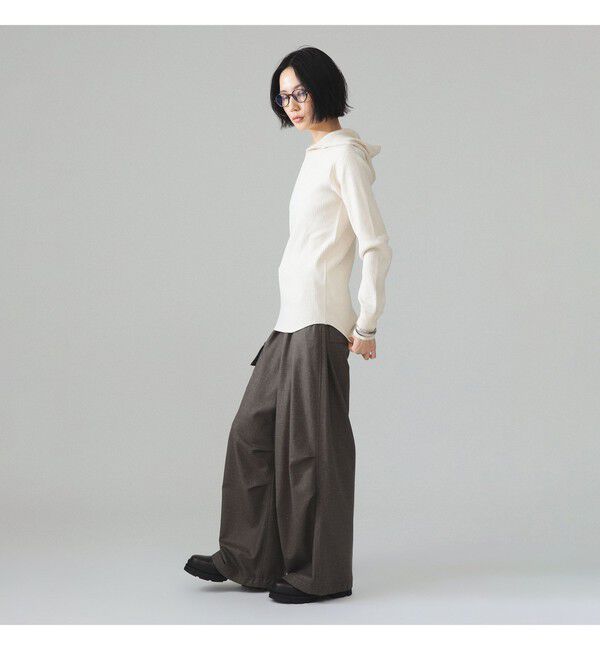 BEAMSBOY「【別注】Healthknit &times; maturely / リブ フード ヘンリー ロングスリーブ」|Tシャツ・カットソー|