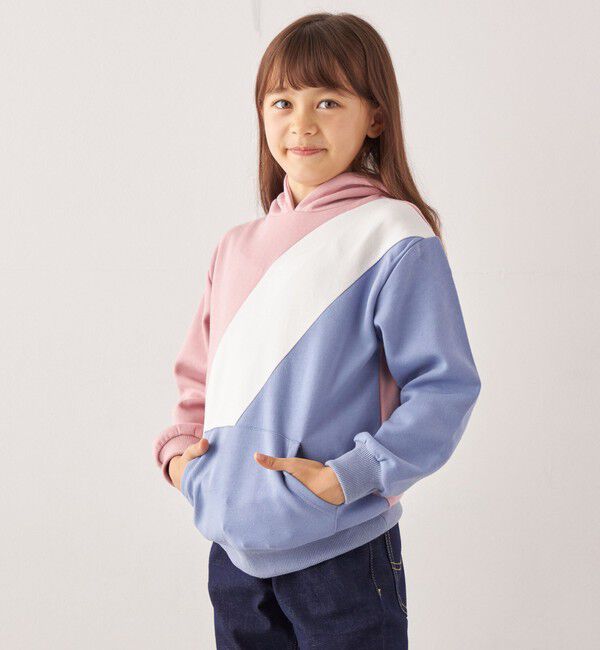 SHIPS any「SHIPS any:〈洗濯機可能〉デザイン ポンチ プルオーバー パーカー <KIDS>◇」|パーカー|