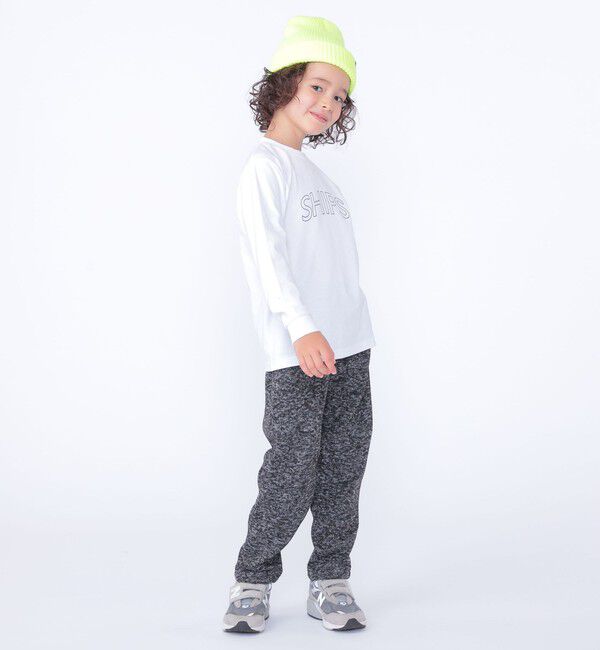 SHIPS KIDS「 【WEB限定】SHIPS KIDS:100～160cm / SHIPS ラウンド プリント ロゴ ロングスリーブ Tシャツ」|Tシャツ・カットソー|